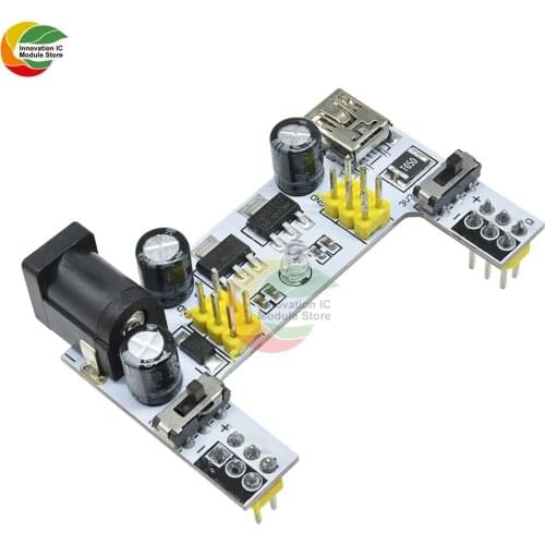 Ziqqucu MB102 Breadboard Power Supply Module 3.3V 5V Mini USB Interface for Arduino