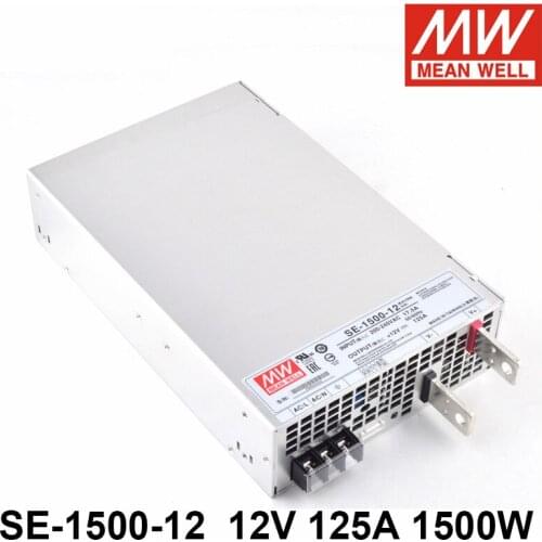 Mean Well SE-1500-12 110/220V AC TO DC 12V 125A 1500W Single Output Switching Power Supply Meanwell Driver