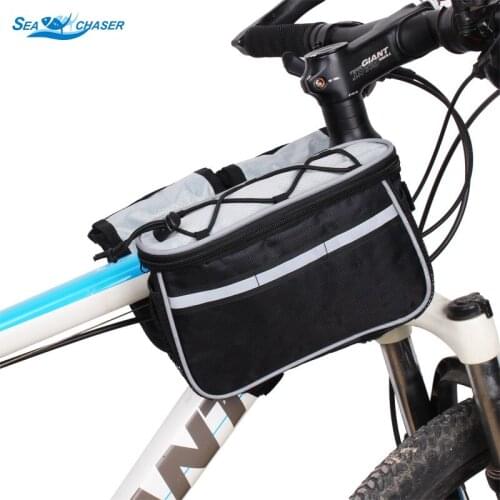 Multifunction Bicycle Frame Bag Double Pouch Cycling For Cell Phone Front Head Top Tube Bike Travel Bags Accessories