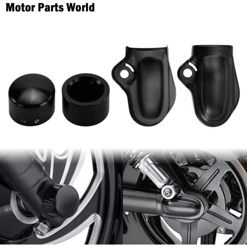 Motorcycle Black Front Axle Nut Cap Rear Axle Cap Wheel Shaft Cap Protector Guard Kits For Harley Night Rod Special VRSCDX VRSCF