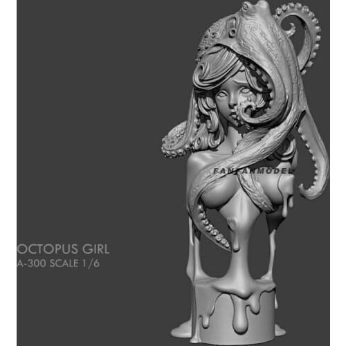 1/6 Resin bust model kits figure colorless and self-assembled A-300B