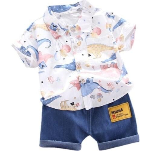 New Summer Baby Clothes Children Boys Cotton Sport Shirt Shorts 2Pcs/Sets Toddler Casual Costume Infant Clothing Kids Tracksuits