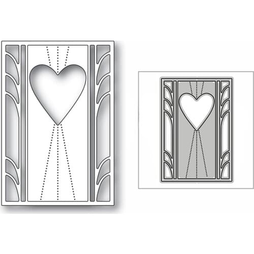 New Heart Rectangle Frame Pattern 2020 Metal Cutting Dies for DIY Scrapbooking and Card Making Decor Embossing Craft No Stamps
