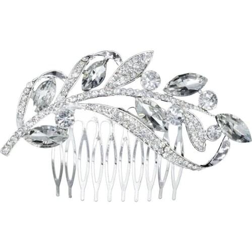 Luxurious and noble crystal bride flowers hair combs in Europe and America
