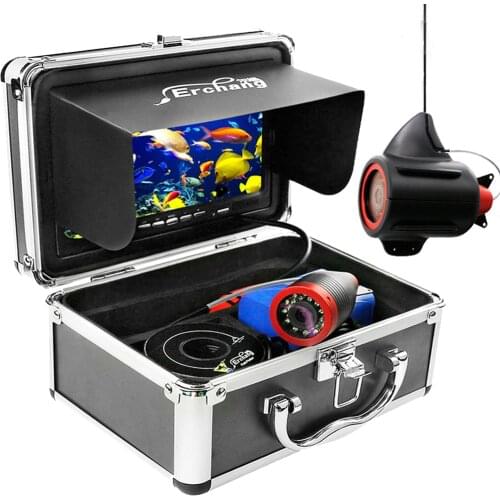 Erchang 15M 1000TVL Fishing camera Underwater Fish Finder 12pcs Infrared Lamp + 12pcs White Lamp Camera For Ice/sea Fishing