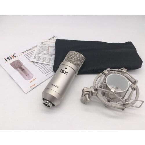 ISK BM-800 professional recording condenser microphone computer network karaoke mic for music create,studio and broadcasting