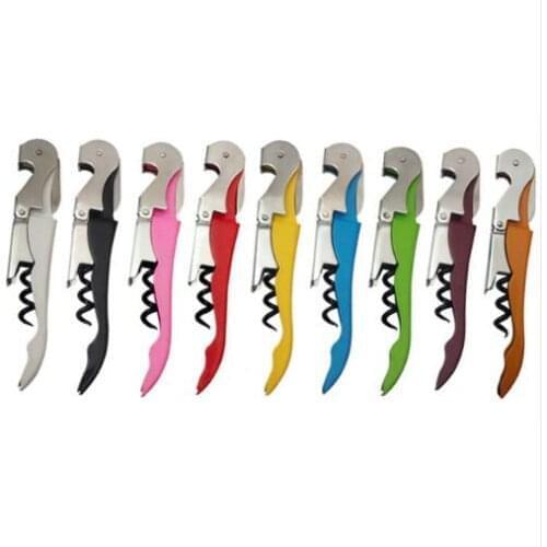 100pcs/lot Wine Corkscrew Opener Stainless Steel Bottle Opener Wine Corkscrew Tool Easy Use