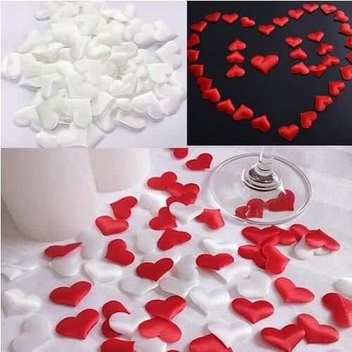 100pcs/bag Wedding Decoration Throwing Heart Petals Wedding Table Decoration Valentines Day Decoration Party Supply Fashion