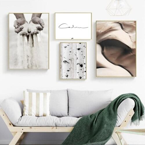 Birch Wheat Plant Dune Ferris Wheel Quote Wall Art Canvas Painting Nordic Posters And Prints Wall Pictures Kids Room Decoration