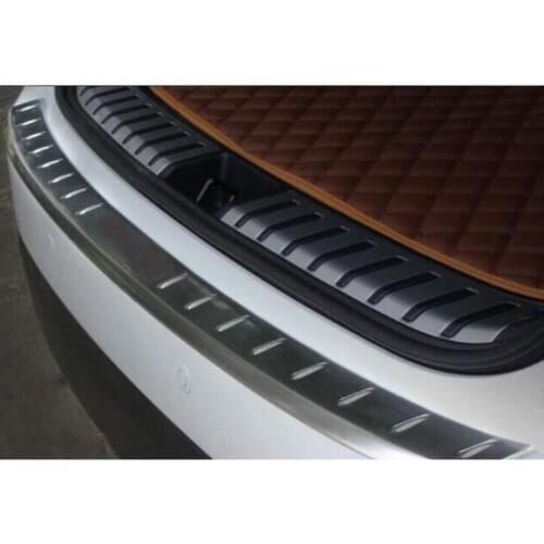 For Lexus NX200t NX300h 2015 2016 Car Trunk Rearguards Guard Trim 3M Stainless Steel Rear Bumper Protector Sill Plate Cover