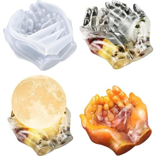 Hand-shaped Epoxy Mould Hand Shaped Tray Silicone Mold Ashtray Resin Mould Silicone Mold Holder Tray Mould