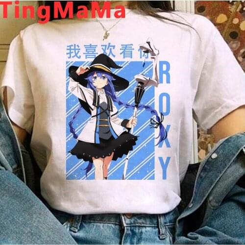 Hot Japanese Anime Mushoku Tensei T Shirt Men Summer Tops Cartoon Unisex T-shirt Funny Harajuku Graphic Tees Kawaii Tshirt Male