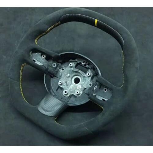 Cuatomized Carbon Fiber Steering Wheel Alcantara Leather Replacement For Mini JCW Paceman 2012-2020