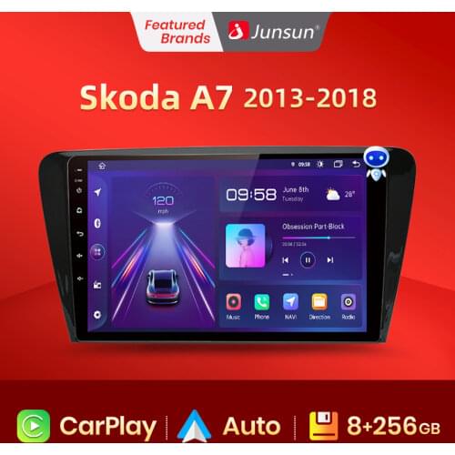 Junsun Car Radio AI Voice Control 2+32GB Android 10 For SKODA Octavia 2013-2018 A7 Car Radio Multimedia Video Player Navigation