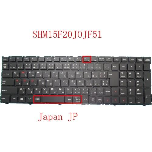 Laptop Keyboard For NN5KLSL SHM15F20J0JF51 82R-15B030-4135 15F2JF510J0L-B JAPAN JP Without Frame New