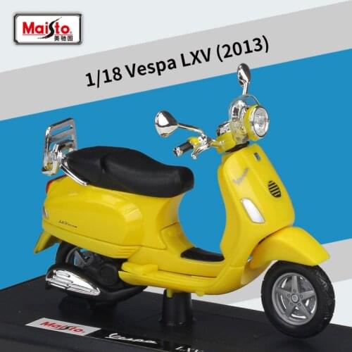 Maisto 1:18 Vespa LXV 2013 Scooter Motorcycle alloy Motorcycle model car model Diecasts & Toy Vehicles Collect gifts