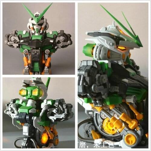 MK MotorKing model 1/35 MBF-P04 ASTRAY Green Frame Gundam Bust Head with led
