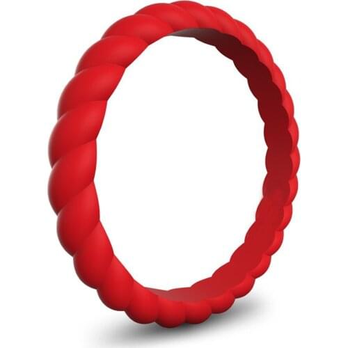 Fashion Simple Mahogany Silicone Ring Lovers Ring Personality Womens Protection Finger Wedding Ring Fashion Jewelry