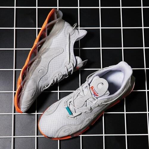 Men Anti-Slippery Stable Running Shoes 2020 New Weaving Blade Sneakers Reflective High Quality Sports Zapatillas Autumn Footwear