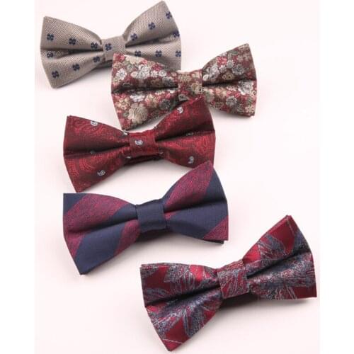 2pcs Bow Tie Shirts Butterfly Men Bowtie Polyester Necktie Man Shirt Accessories Gift Ties Cravat Formal Dress Business Wedding