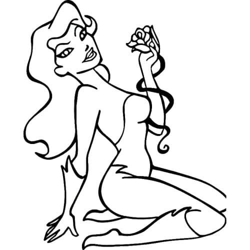 15*12.2cm A beautiful girl Car Accessories Beauty Temptation Body Car Stickers Decals Vinyl Car Wrap Decor Decals