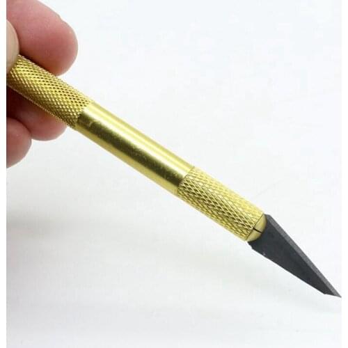 Golden Aluminum Knife Sculpture Knife with 1PCS Replaceable Sculpture / Artist / Chef / Carving Board / Phone Artist tools