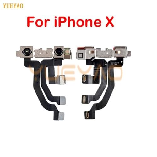 Original Tested Light Proximity Sensor Flex Cable with Front Facing Camera Module For iPhone X Front Camera
