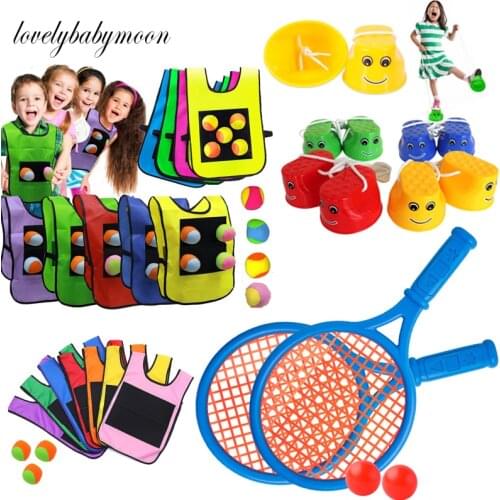 Outdoor Sports Kids Sucker Sticky Ball Toy Catch Ball Game Balance Training Equipment Smile Children plastic toys for golf clubs