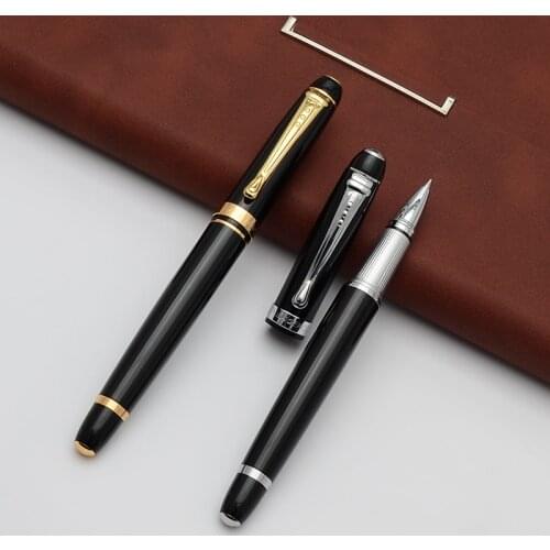Baoer Business Gel Pen Black/Blue Ink High Quality Metal Ballpoint Pen For Student Gift Pen Office Stationery Supplies