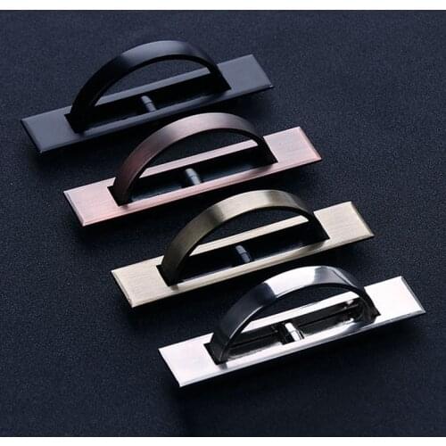 Tatami Hidden Door Furniture Handles Zinc Alloy Recessed Flush Pull Cover Floor Cabinet Pulls Satin Finish