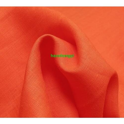 Spring and summer pure linen clothing fabric, pure linen clothing custom studio pants dress fabric