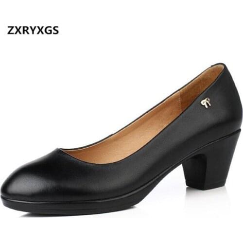 Hot New Large Size Shallow Mouth Women High Heel Shoes 2021 Black Work Shoes Women Pumps Non-slip Comfort Fashion Shoes Woman