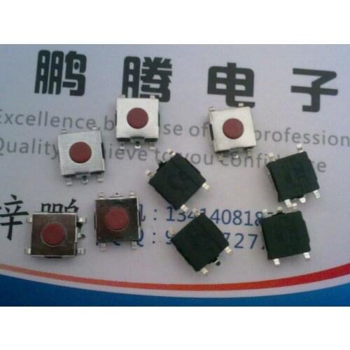 10PCS/lot Made in China Touch switch 6*6*2.5 SMD 5-pin notebook boot button