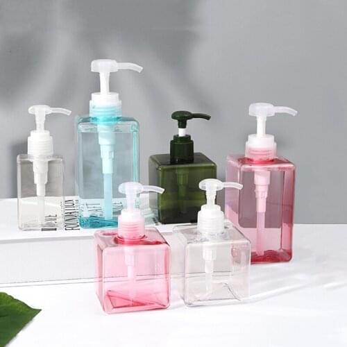100-650ml Large Capacity Bathroom Shampoo Shower Gel Refillable Bottle Wash Hair Body Lotion Storage Lotion Press Pump Dispenser
