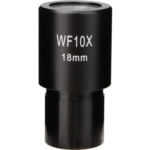 10X Microscope Eyepiece Wide Angle Optical Lenses Adapter Field 18mm Professional Ocular Lens Standard