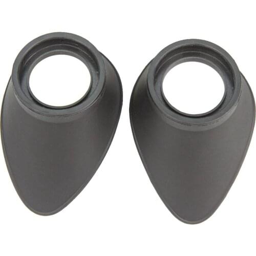 2PCS Black Rubber Eyepiece Eye Guards for Stereo Metallurgical Biological Microscope Eye Cups Microscope Accessory