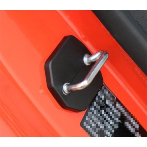 2Pcs/Set Car Door Lock Cover Styling Fit For Ford Mustang 2015 2016 2017 Auto Car-covers Black ABS