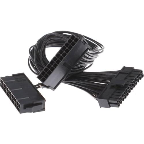24Pin Power Supply Synchronizer Male to Female 24 Pin Dual PSU Extension Cable