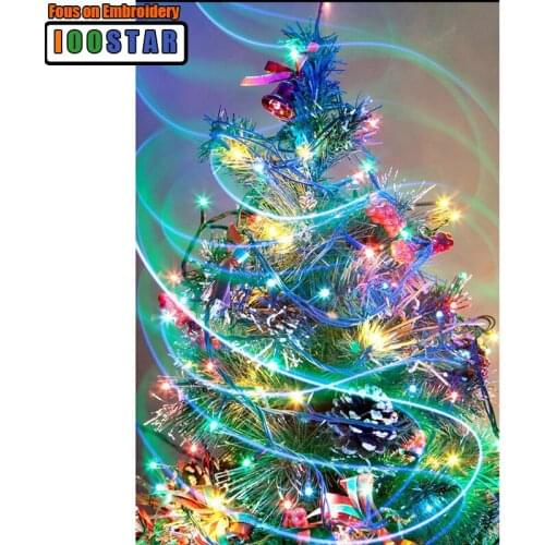 3d Diamond Embroidery Christmas tree 5d Diy Diamond Painting Cross Stitch scenery Needlework Mosaic Full Rhinestone Home Decor