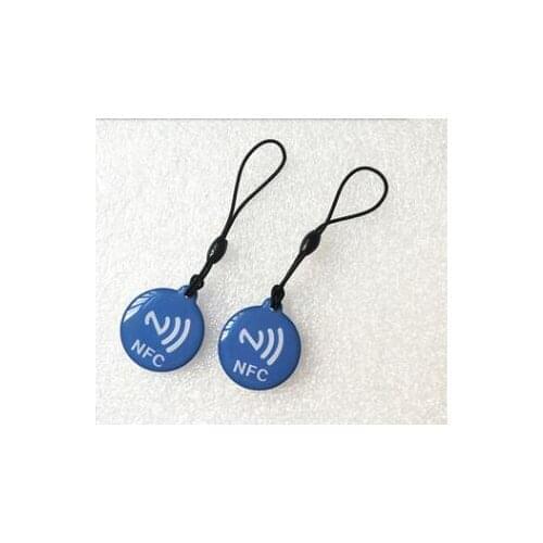Free shipping 50pcs NFC tag NFC mobile phone pendant, PVC epoxy glue card , NTAG213 tag, PVC RFID smart card ISO14443