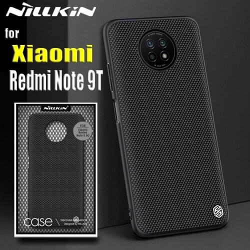 For Xiaomi Redmi Note 9T 5G Case Nillkin Textured Nylon Fiber Durable Non-slip Soft TPU Shockproof Cover on Note9T Funda Coque