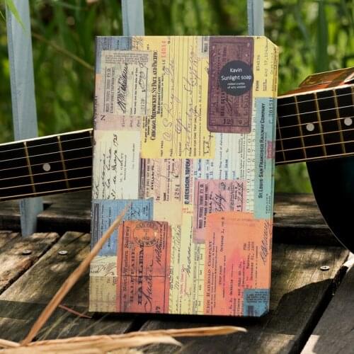 A5 Vintage Notebook Diary Planner Journal Sketchbook Notepad Soft Kraft Paper Notebooks Gift European Retro Creative Stationery