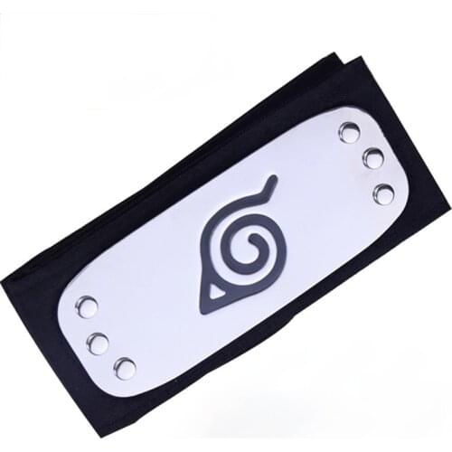 Anime props around Naruto wood leaf sign sound protection forehead headband anime cosplay kakashi