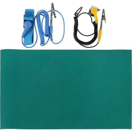 Big Size ESD Anti-static Table Mat Electronic Maintenance Platform Insulator Pad+Ground Wire+ESD Wrist Serap For PCB Repair