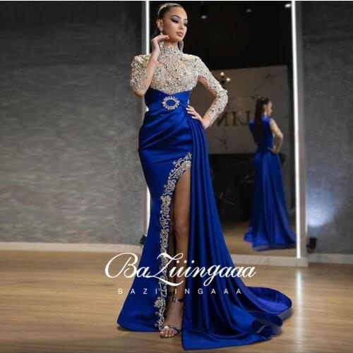 New Elegant Woman Evening Gown Plus size slim printed long evening dress Suitable for Formal Parties