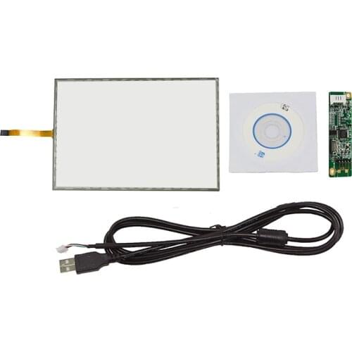 Free Shipping 15inch 5 Wire 322x247mm Resistive Touch Panel With USB Controller Card Kit For POS Cashier Monitor