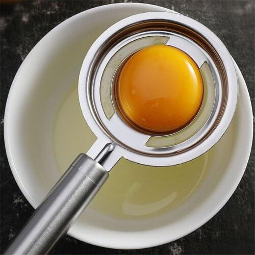Household Stainless Steel White Egg Yolk Seperator Separator Kitchen Cooking Gadget Sieve Tool White Egg Separator Kitcchen Tool