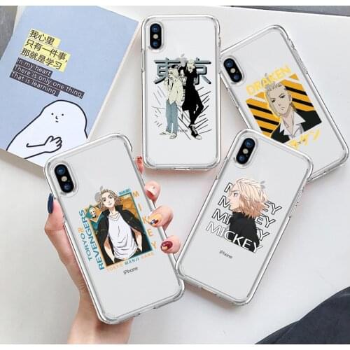 Tokyo Revengers Manjiro Sano Clear Phone Case For iPhone 11 12 Pro XS MAX XR X 7 8 6Plus SE 2021 Soft Silicone Phone Cover Bag