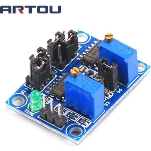 Cyclic timing square wave signal generator module Delay pulse frequency adjustable module