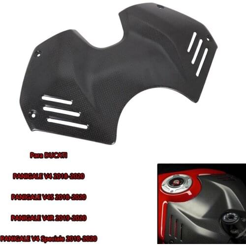 For Ducati PANIGALE V4 V4S V4R Fuel Gas Tank Battery Cover Guard Fairing Carbon Fiber